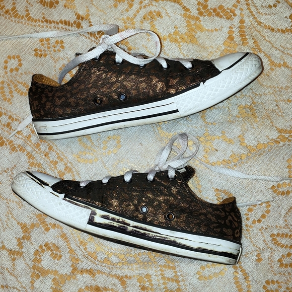 Bronze shiny Converse All Stars size 5.5 - Picture 6 of 6